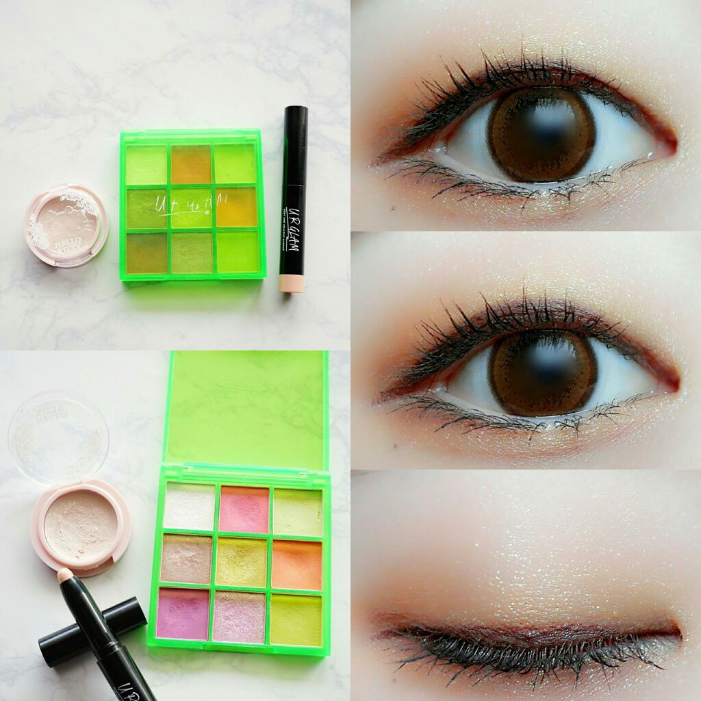 UR GLAM BLOOMING EYE COLOR PALETTE/U R GLAM/アイシャドウパレットを使ったクチコミ(1枚目)