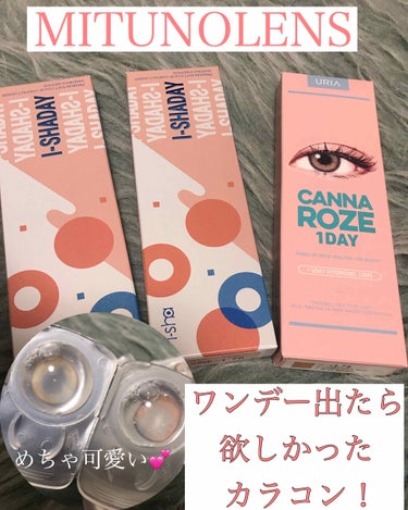 蜜のレンズでカンナロゼと
I-SHADAYのワンデー
届いたのでとりあえずの投稿💕☺️👀
カンナロゼはずっと気になってて
ワンデー出たから購入😭
I-SHADAYのカラコンは10枚入りで
5種類のカラコ