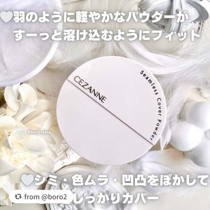 シームレスカバーパウダー/CEZANNE/フェイスパウダーを使ったクチコミ(3枚目)
