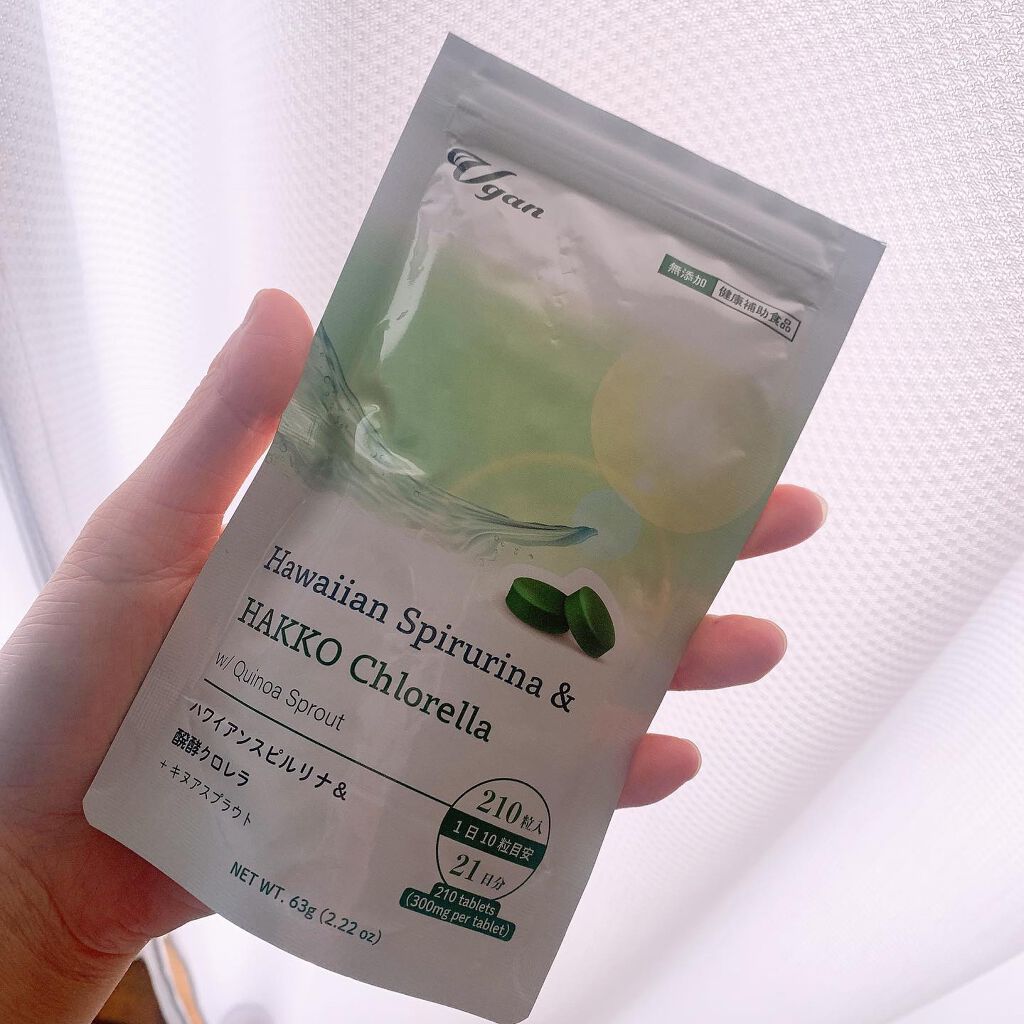 ハワイアンスピルリナ＆醗酵クロレラ/Vgan/健康サプリメントを使ったクチコミ（2枚目）