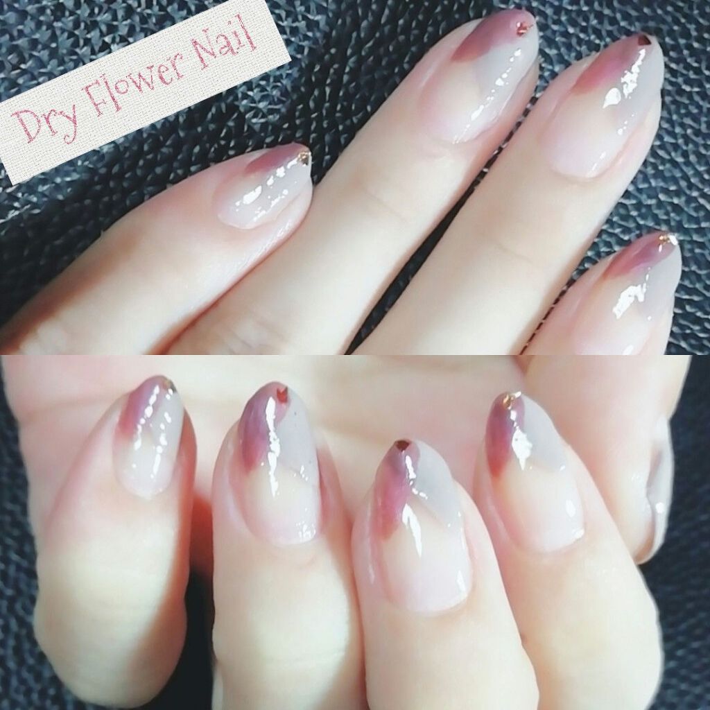 #ゆき姉ネイル,#ドライフラワーネイルのネイルデザイン