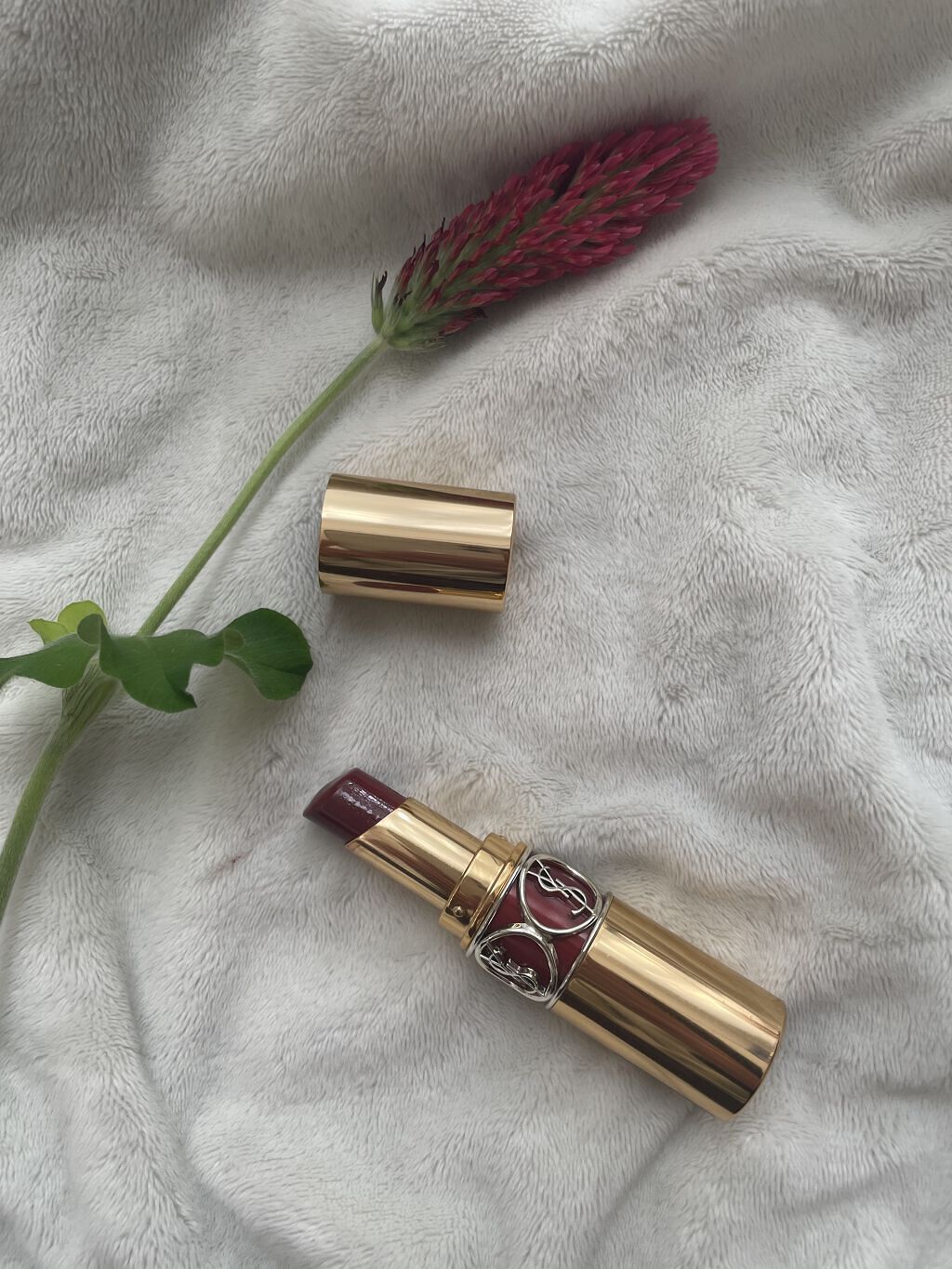 ルージュ ヴォリュプテ シャイン/YVES SAINT LAURENT BEAUTE/口紅を使ったクチコミ（2枚目）