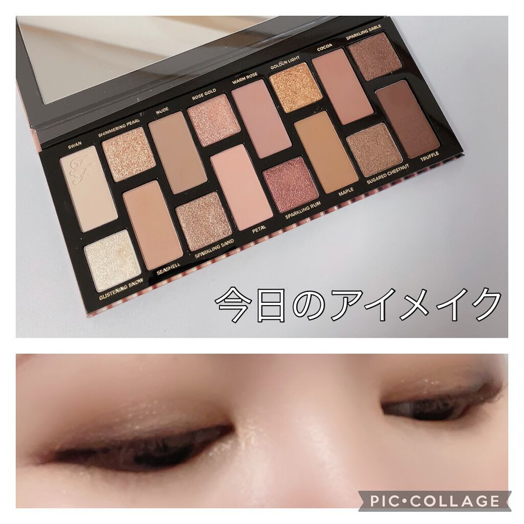 ボーン ディス ウェイ ザ ナチュラル ヌード アイシャドウ パレット/Too Faced/アイシャドウパレットを使ったクチコミ(1枚目)