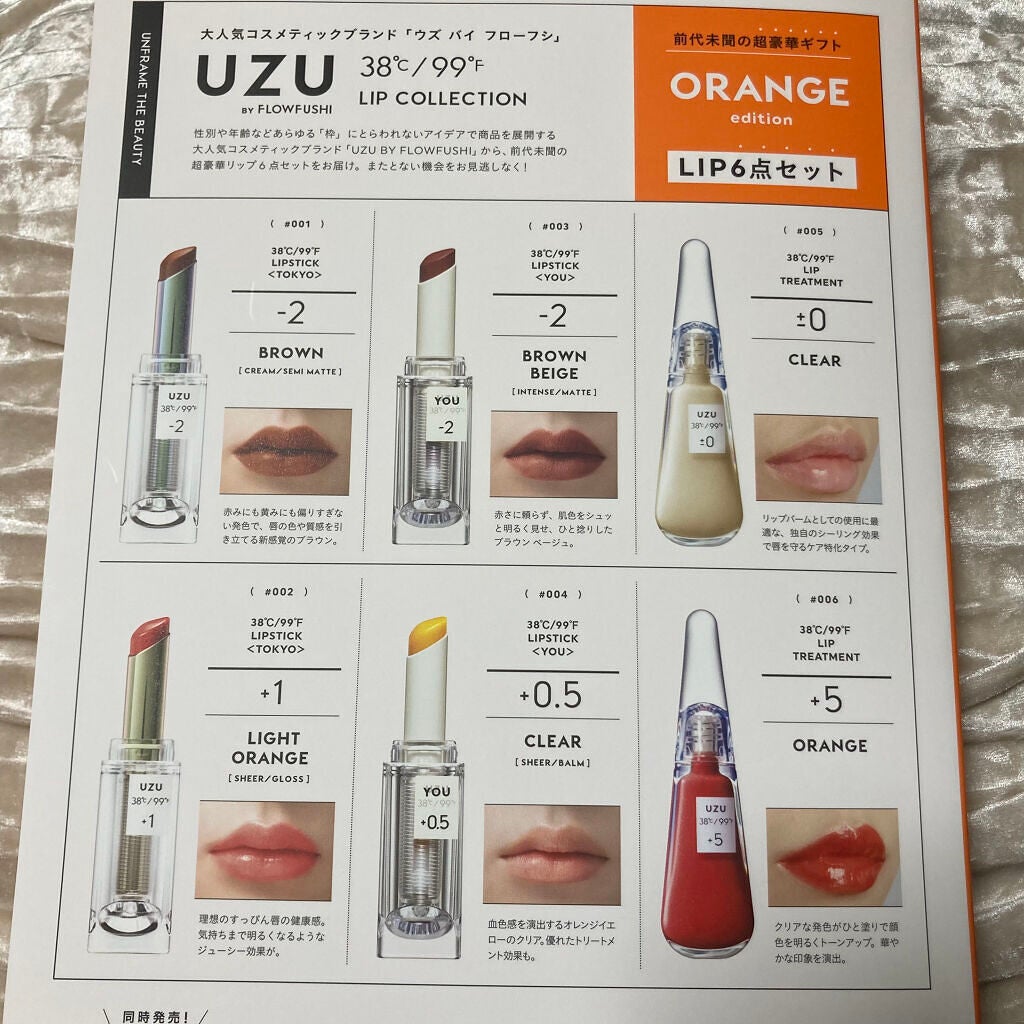 38°c/99°F   LIP COLLECTION BOOK RED edition/宝島社/雑誌を使ったクチコミ(5枚目)
