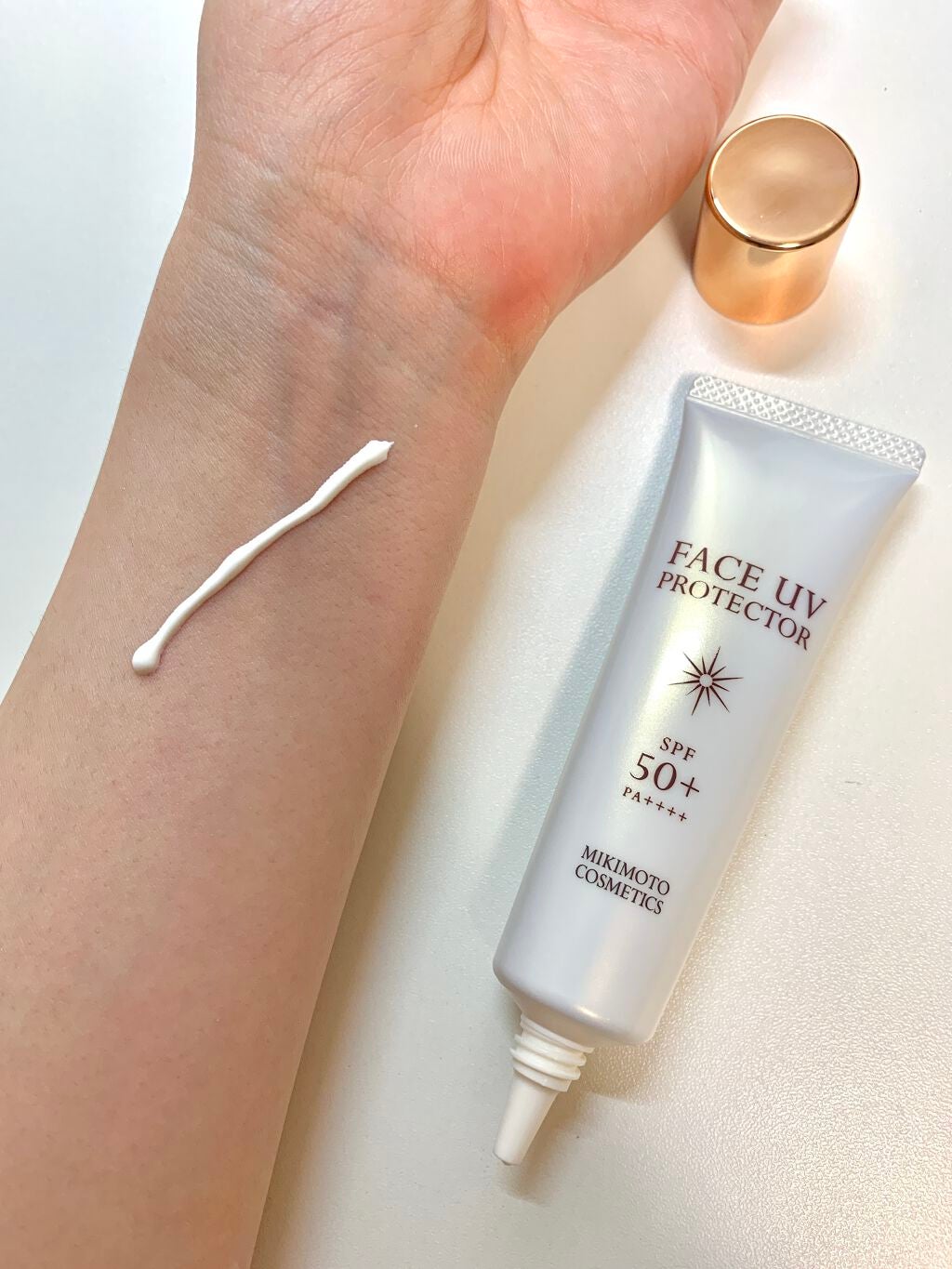フェイス UVプロテクター/ミキモト コスメティックス/日焼け止めクリームを使ったクチコミ(2枚目)