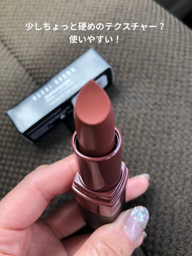 クラッシュド リップ カラー 35 ココア/BOBBI BROWN/口紅を使ったクチコミ（3枚目）