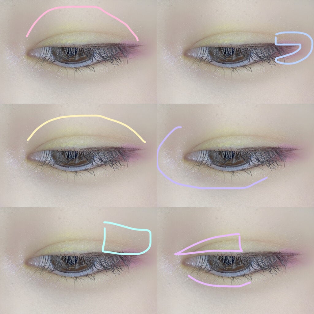UR GLAM BLOOMING EYE COLOR PALETTE/U R GLAM/アイシャドウパレットを使ったクチコミ(3枚目)
