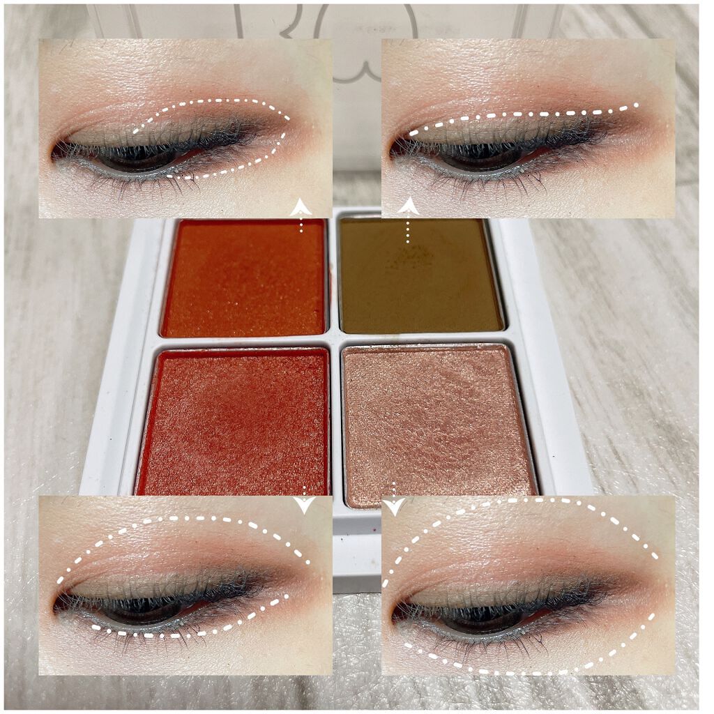 THE アイパレR/b idol/アイシャドウパレットを使ったクチコミ（2枚目）