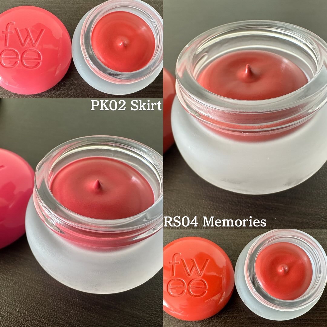 リップアンドチーク ブラーリープリンポット RS04 メモリーズ/fwee/口紅を使ったクチコミ（2枚目）