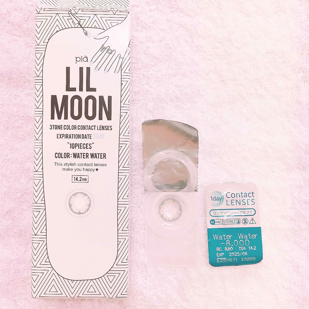 LIL MOON 1month ウォーターウォーター/LILMOON/１ヶ月（１MONTH）カラコンを使ったクチコミ（1枚目）