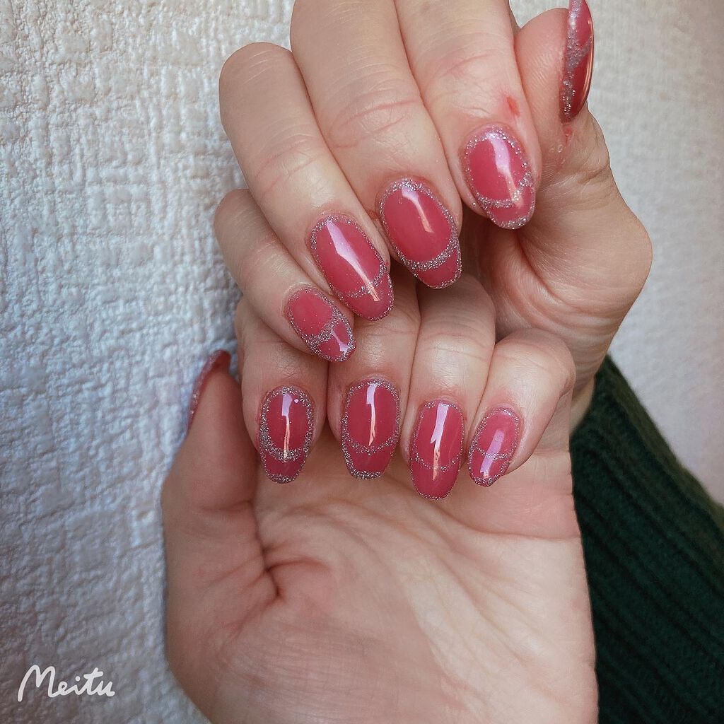 しぃ🗿🍋♡ on LIPS 「#newnail..#囲みフレンチしてみたよ〜✌︎(˙-˙︎︎..」(2枚目)