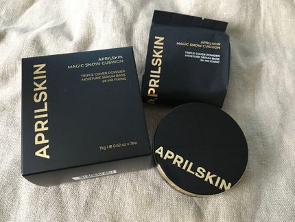 マジックスノークッションブラック 3.0/APRILSKIN/クッションファンデーションを使ったクチコミ(1枚目)