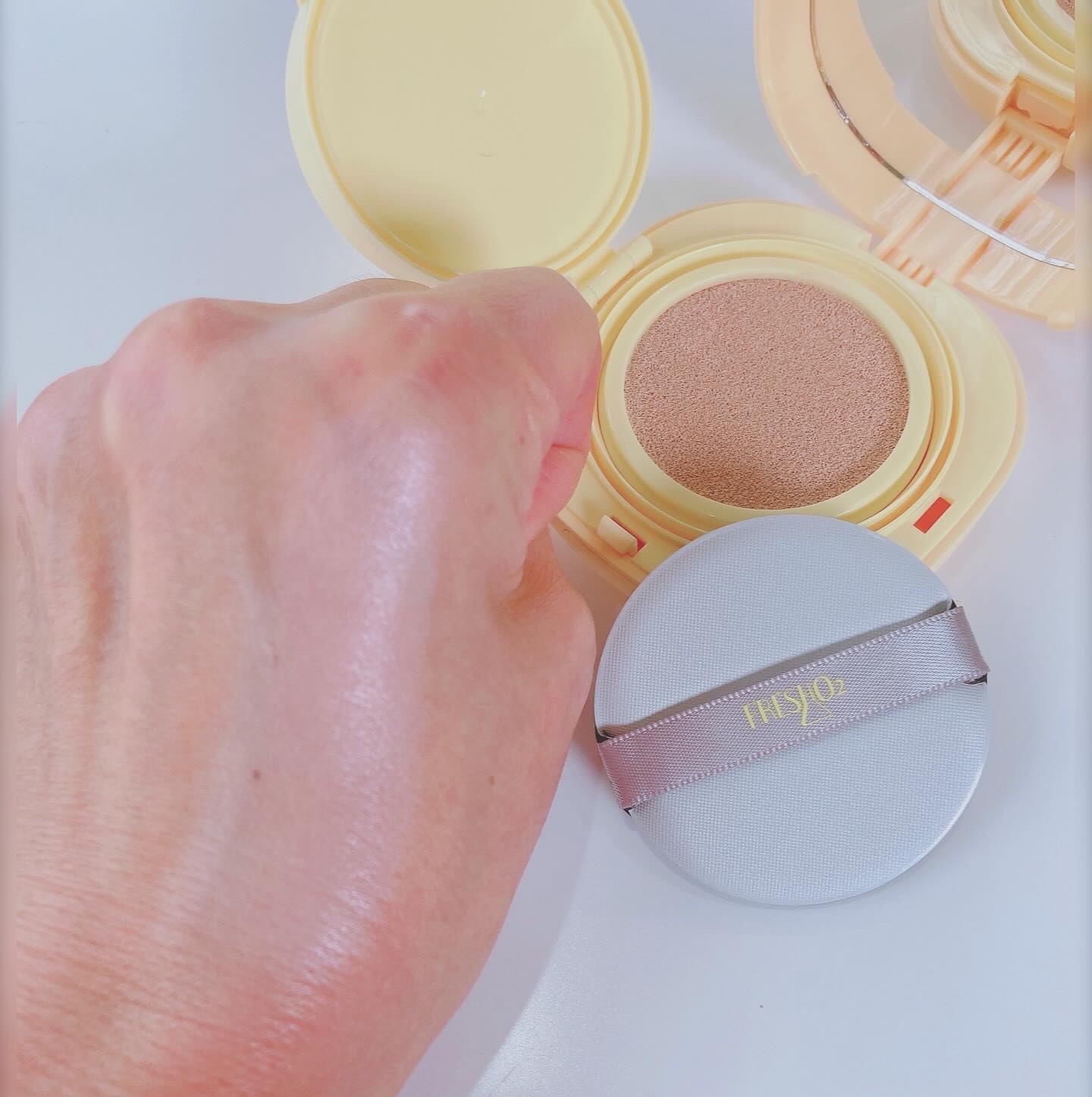 クラウドオールウェイズオン クッションファンデ ーション/FRESHO2/クッションファンデーションを使ったクチコミ（3枚目）