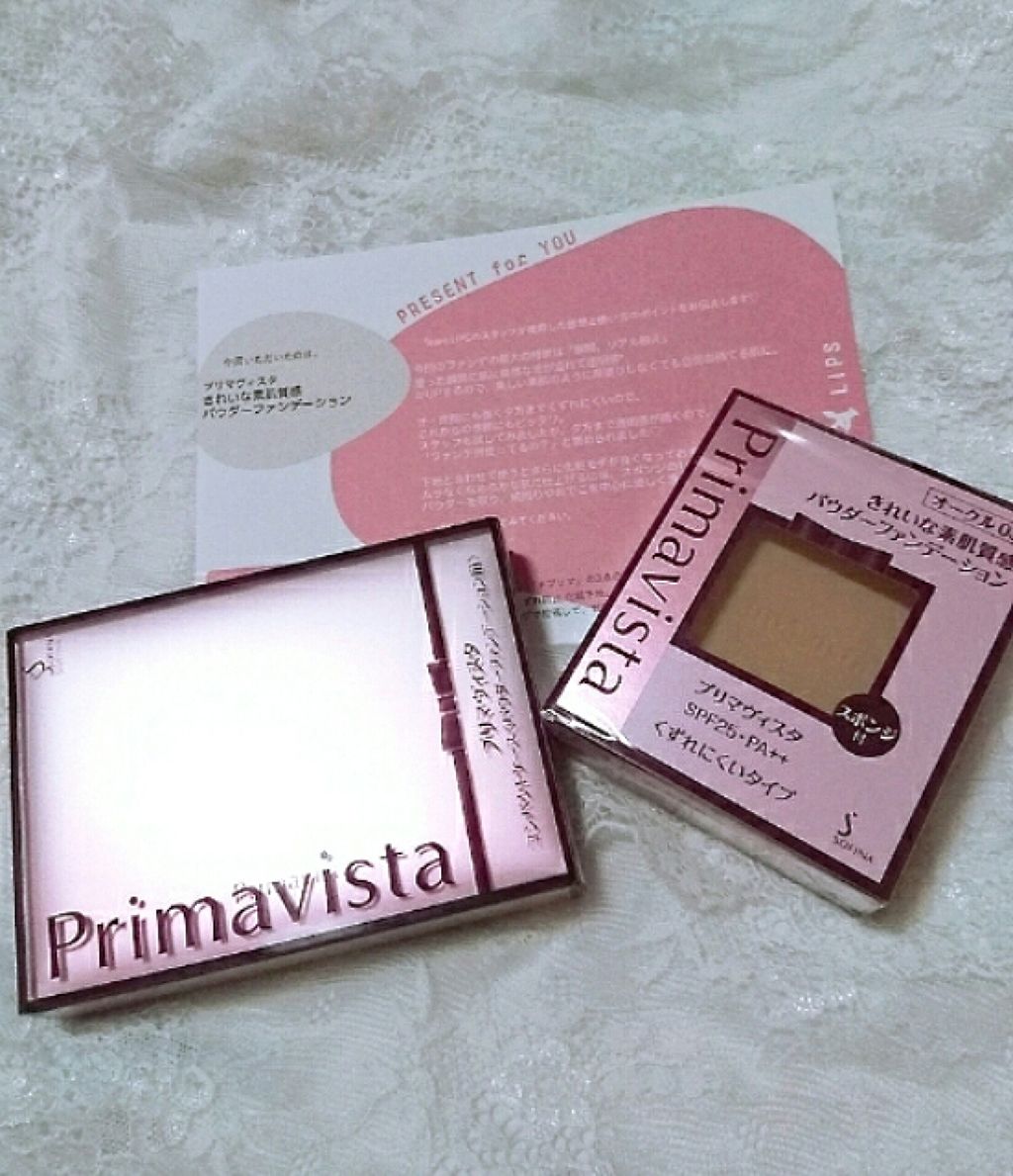 くずれにくい きれいな素肌質感パウダーファンデーション/プリマヴィスタ/パウダーファンデーションを使ったクチコミ(1枚目)