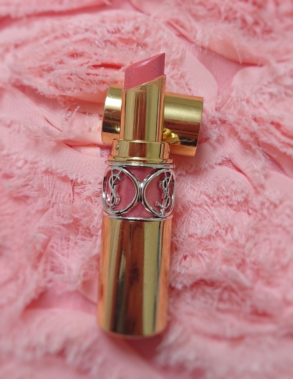 ルージュ ヴォリュプテ シャイン/YVES SAINT LAURENT BEAUTE/口紅を使ったクチコミ(1枚目)