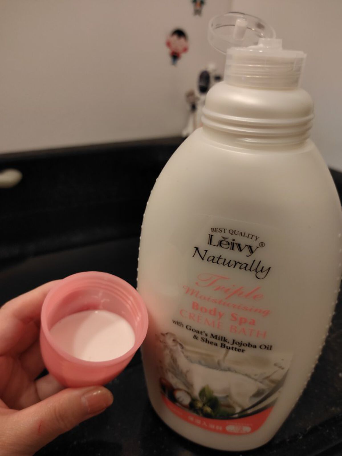 レイヴィー クリームバス ゴートミルク 1000ml/Leivy/保湿系入浴剤を使ったクチコミ（2枚目）