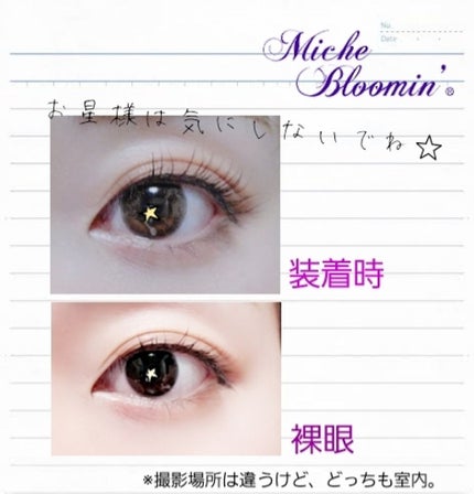 ミッシュ ブルーミン マンスリー (クォーターヴェール シリーズ/イノセント シリーズ)/ミッシュブルーミン/1ヶ月(1MONTH)カラコンを使ったクチコミ(3枚目)