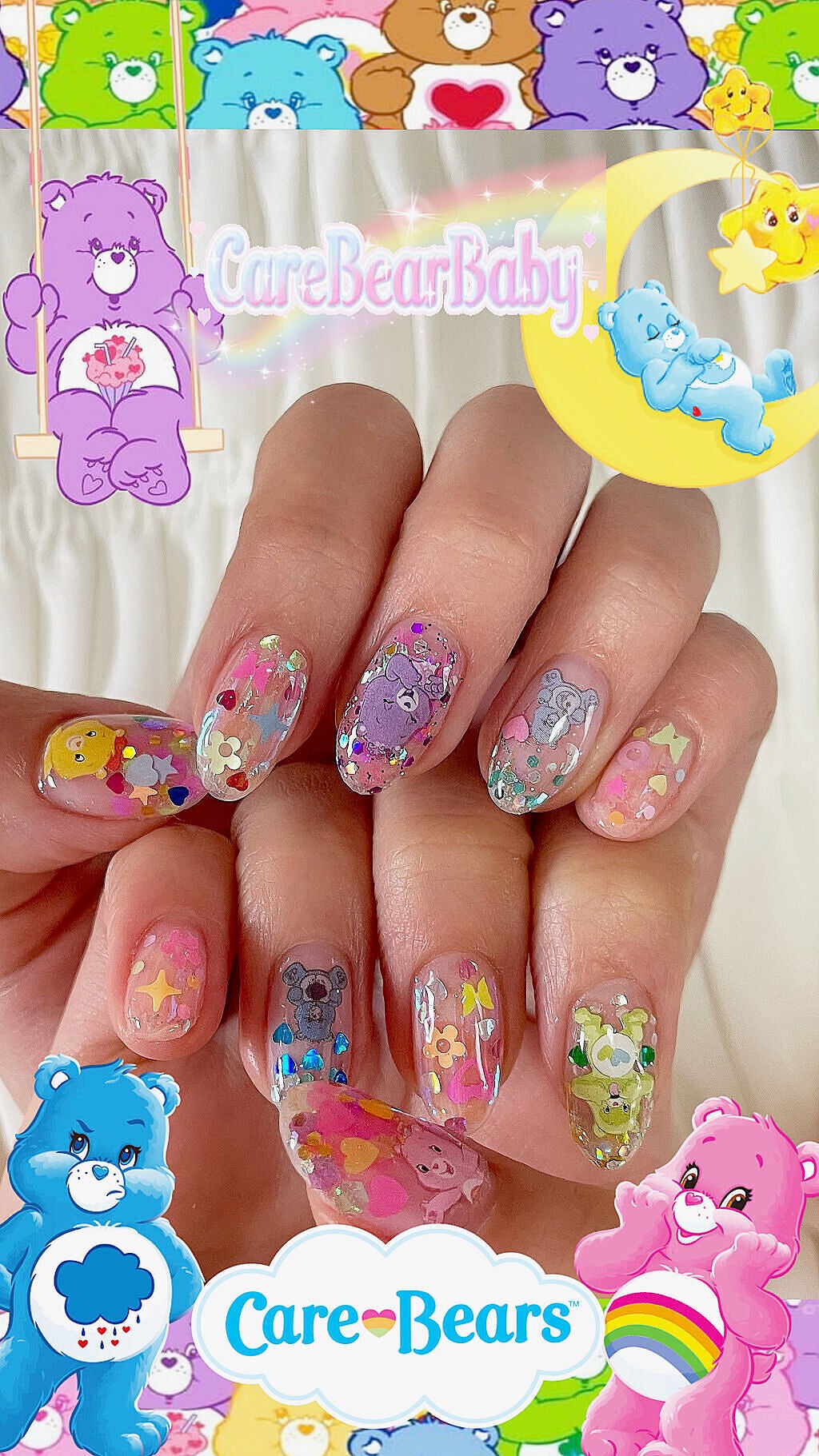 ssan on LIPS 「🧸🌈ケアベアネイル🌈🧸激安で出来ちゃうネイルデス!!♡使った..」(1枚目)