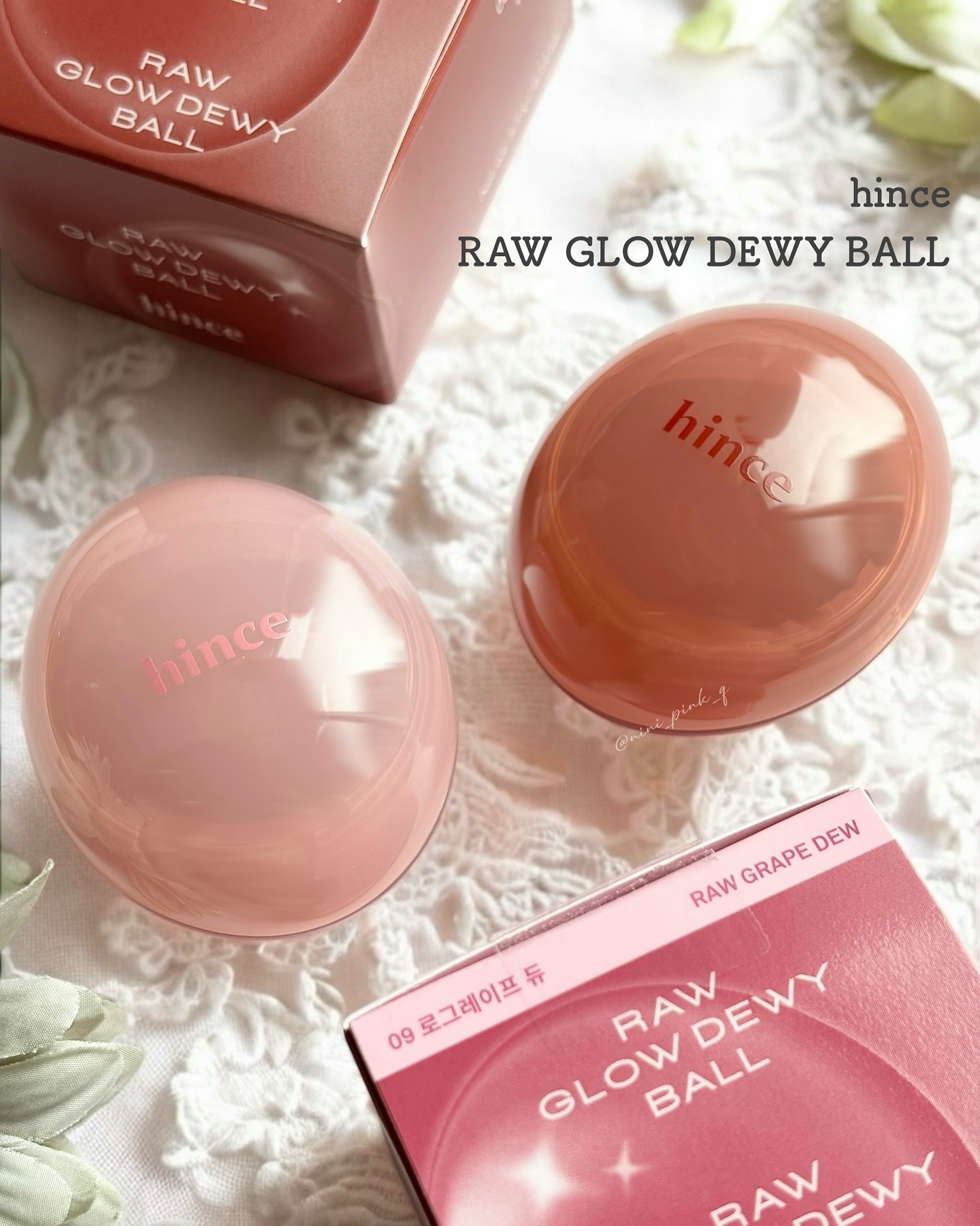 ロウグロウデューイーボール/hince/リップバームを使ったクチコミ（2枚目）