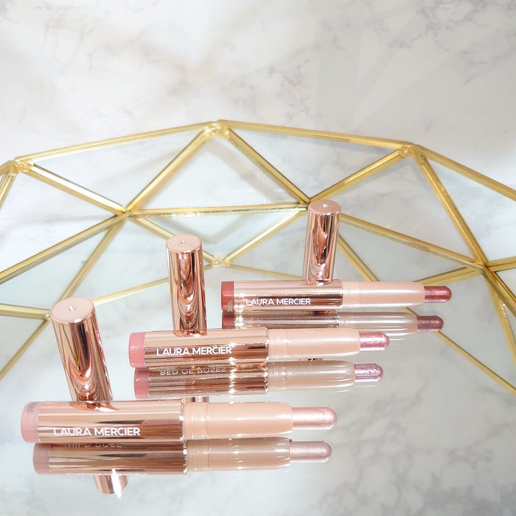 ローズグロウ リフレクションズ キャビアスティック トリオ/ローラ メルシエ/スティックアイシャドウを使ったクチコミ（2枚目）