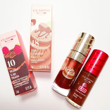 #購入コスメ 

CLARINS パティスリーコレクション♡♡♡🧁🍪🍩🍨

2024年2月5日に発売されたCLARINSの限定コスメ。
またもや懺悔コスメにしてしまうところでした😂🩷

大好きなリップコ