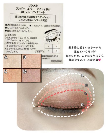 ワンダー エバー アイシャドウ/リンメル ロンドン/アイシャドウパレットを使ったクチコミ(3枚目)
