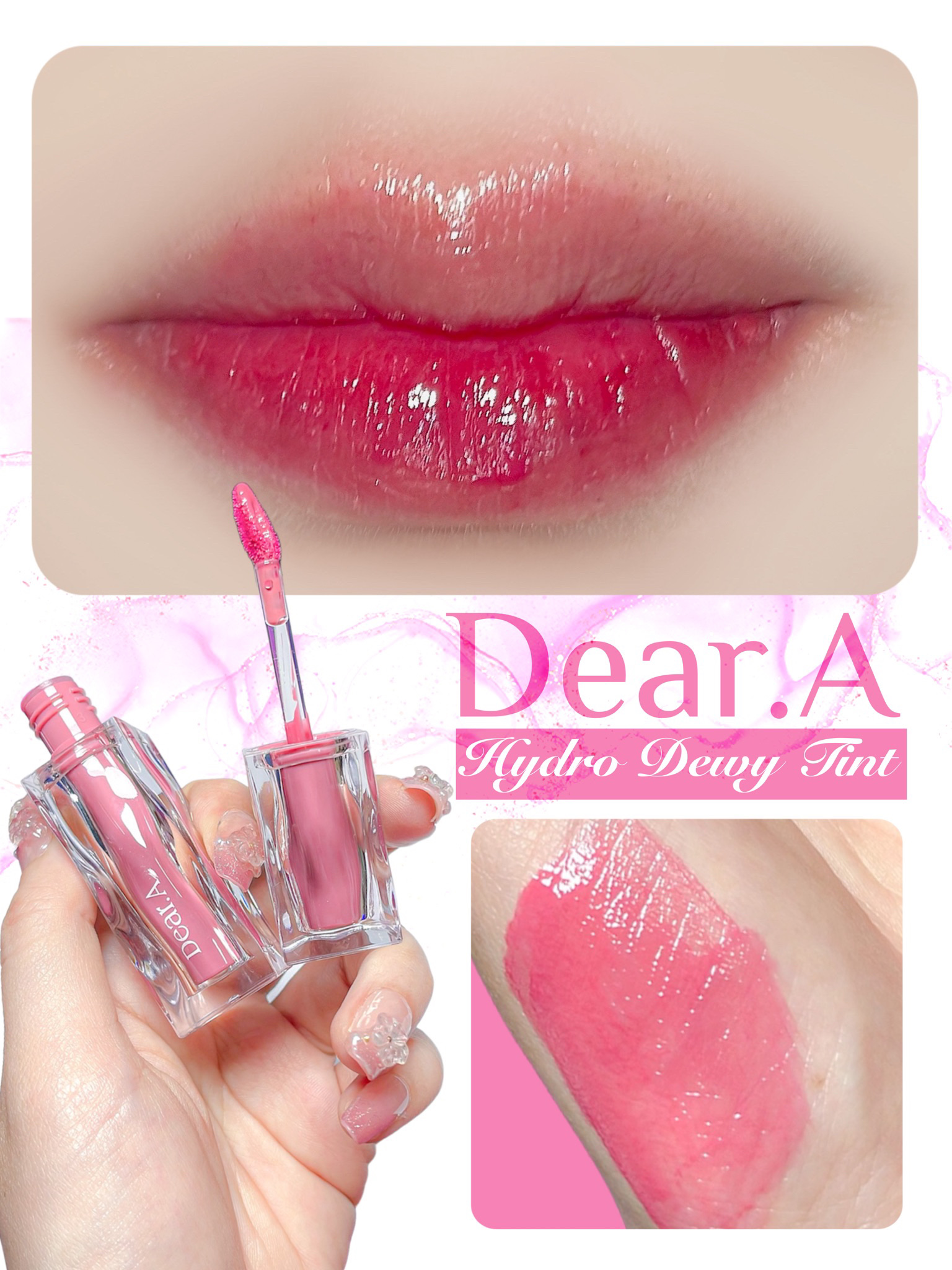 ハイドロデュイティント 04. リトルモーブ/Dear.A/リップティントを使ったクチコミ（1枚目）