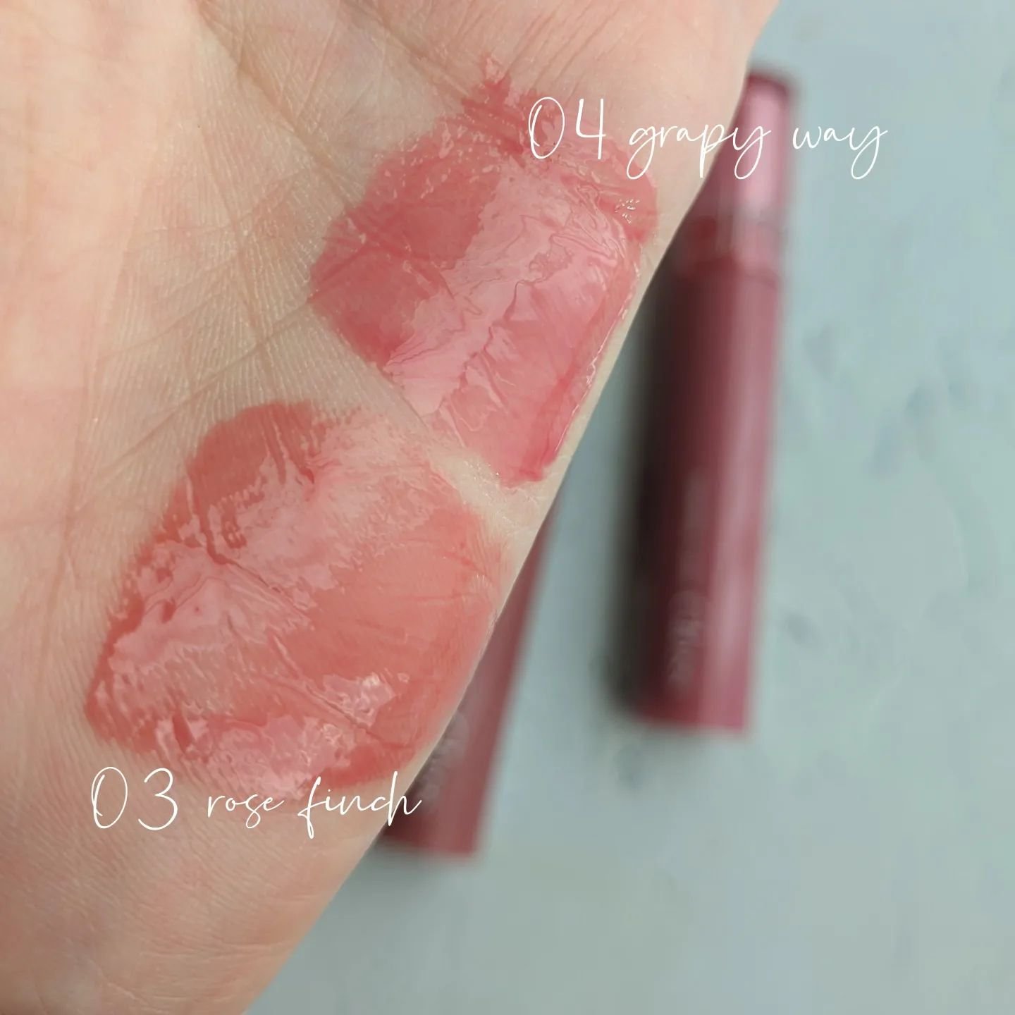 グラスティングカラーグロス/rom&nd/リップグロスを使ったクチコミ（2枚目）