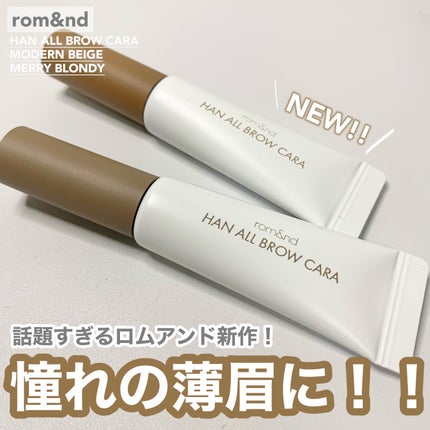 ハンオールブロウカラ/rom&nd/眉マスカラを使ったクチコミ(1枚目)