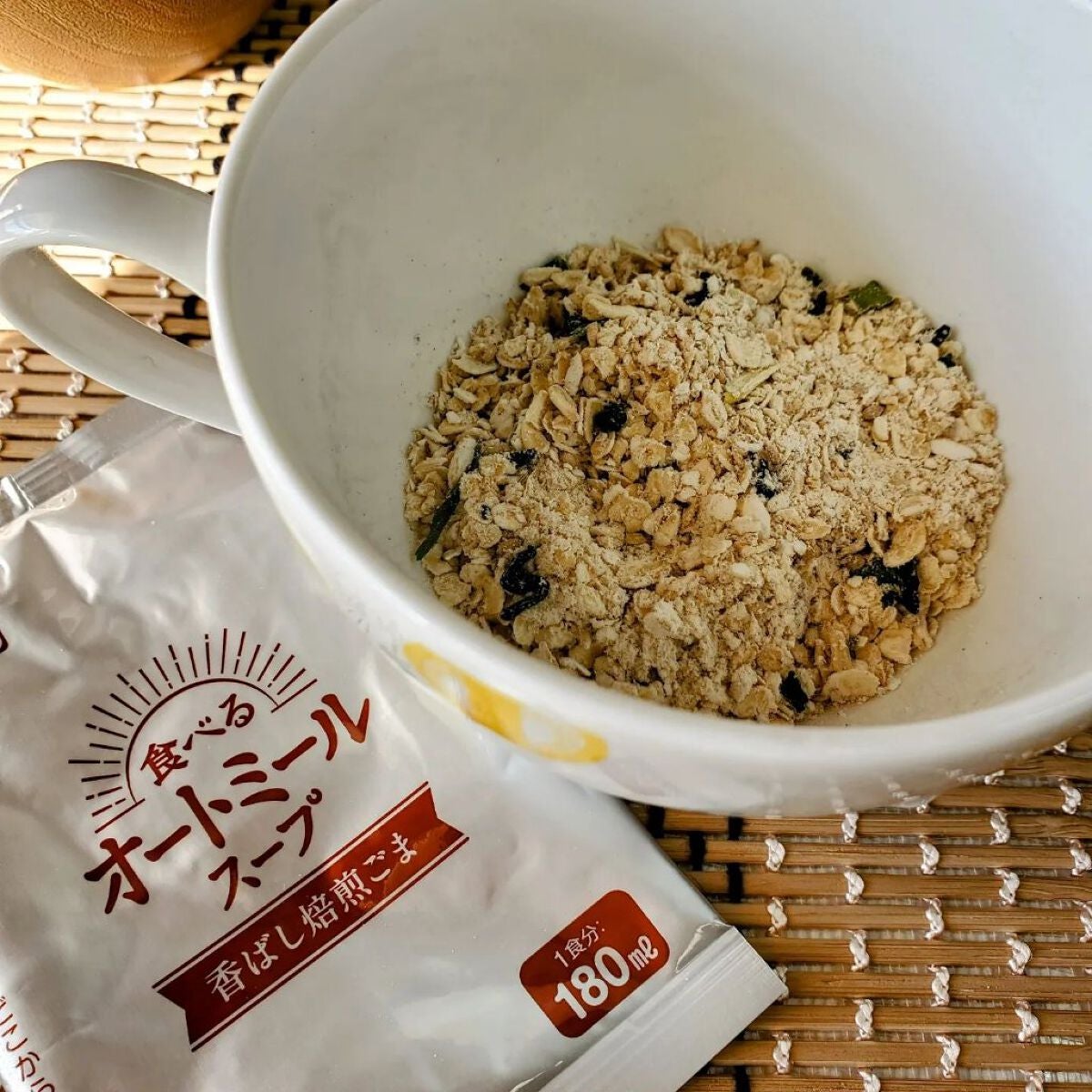 ぷにゃんこ主婦【フォロバ】 on LIPS 「理研ビタミン/リケン食べるオートミールスープやさしい鶏だし風味..」(2枚目)