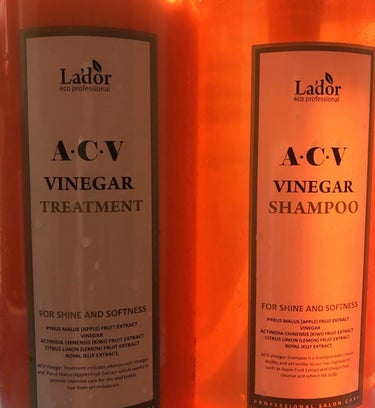 ACV VINEGAR SHAMPOO／TREATMENT/La'dor/シャンプー・コンディショナーを使ったクチコミ（1枚目）