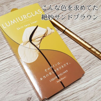 スキルレスライナー/LUMIURGLAS/リキッドアイライナーを使ったクチコミ(1枚目)