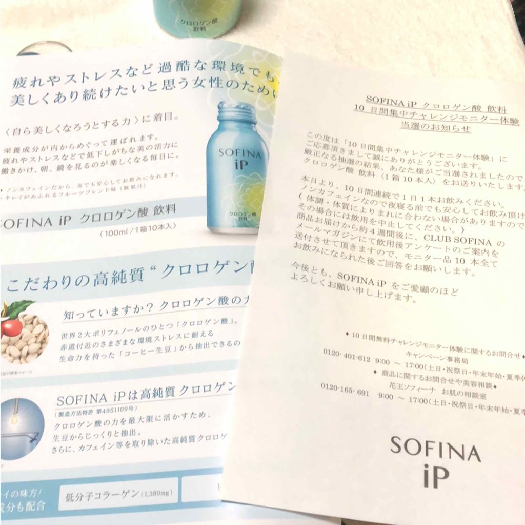 クロロゲン酸 美活飲料/SOFINA iP/美容ドリンクを使ったクチコミ（2枚目）