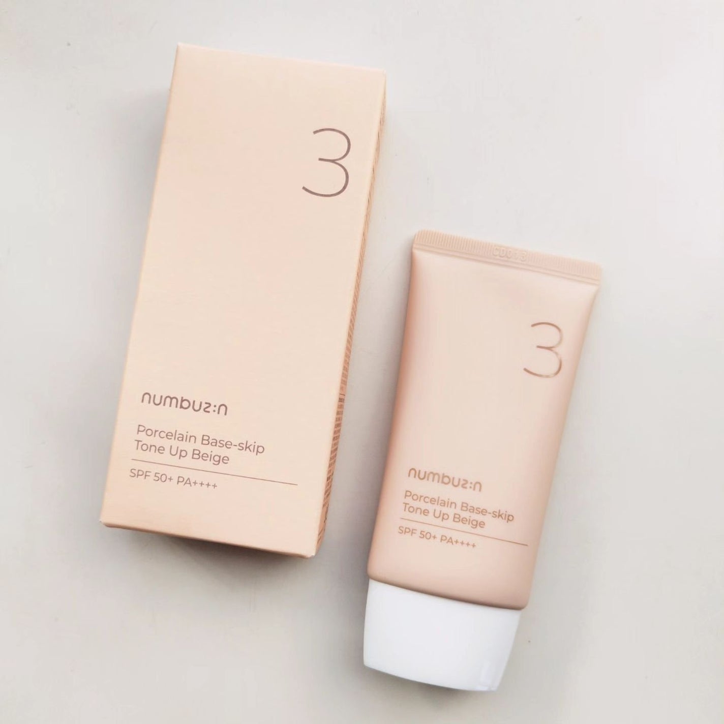3番 ノーファンデ陶器肌トーンアップクリーム/numbuzin/化粧下地を使ったクチコミ(5枚目)