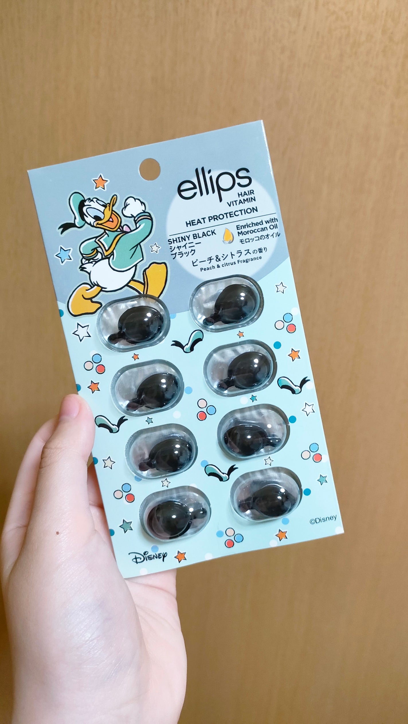 【ディズニー限定デザイン】ellips(エリップス)ヘアオイル シートタイプ8粒 (イエロー/トロピカルフルーツの香り)ミッキー/ellips/ヘアケア・スタイリングを使ったクチコミ(10枚目)