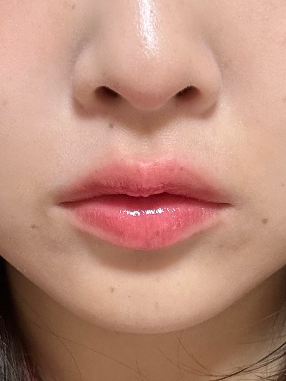 スーパーマットリップ＆チークマッド/INTO U/口紅を使ったクチコミ（3枚目）