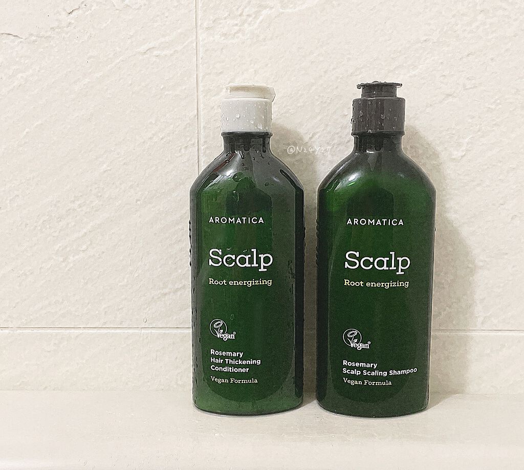 ローズマリー スカルプ シャンプー/コンディショナー﻿/AROMATICA/市販シャンプーを使ったクチコミ（1枚目）