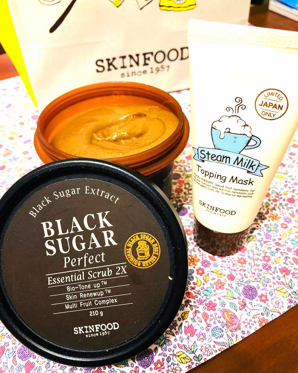 スチームミルク トッピングマスク/SKINFOOD/洗い流すパック・マスクを使ったクチコミ(1枚目)