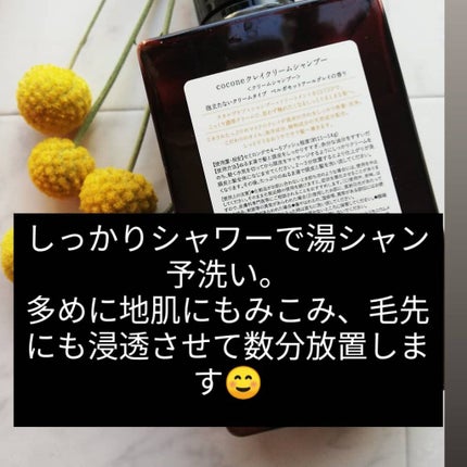 クレイクリームシャンプー(モイスト)/cocone/市販シャンプーを使ったクチコミ(3枚目)