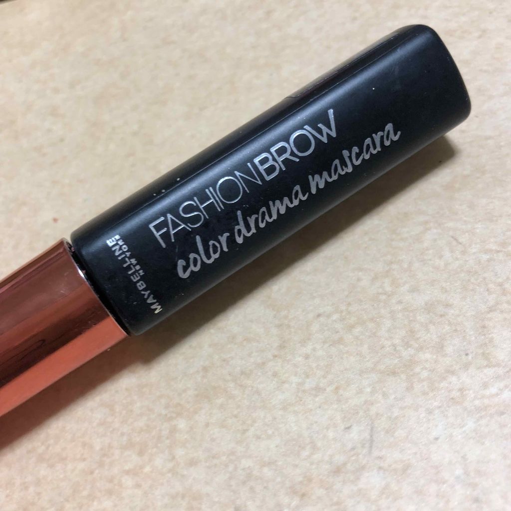 ファッションブロウ カラードラマ マスカラ コーラル/MAYBELLINE NEW YORK/眉マスカラを使ったクチコミ（1枚目）