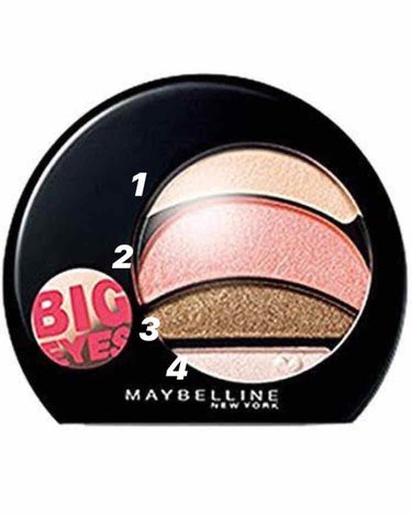 ビッグアイ シャドウ/MAYBELLINE NEW YORK/アイシャドウパレットを使ったクチコミ（1枚目）