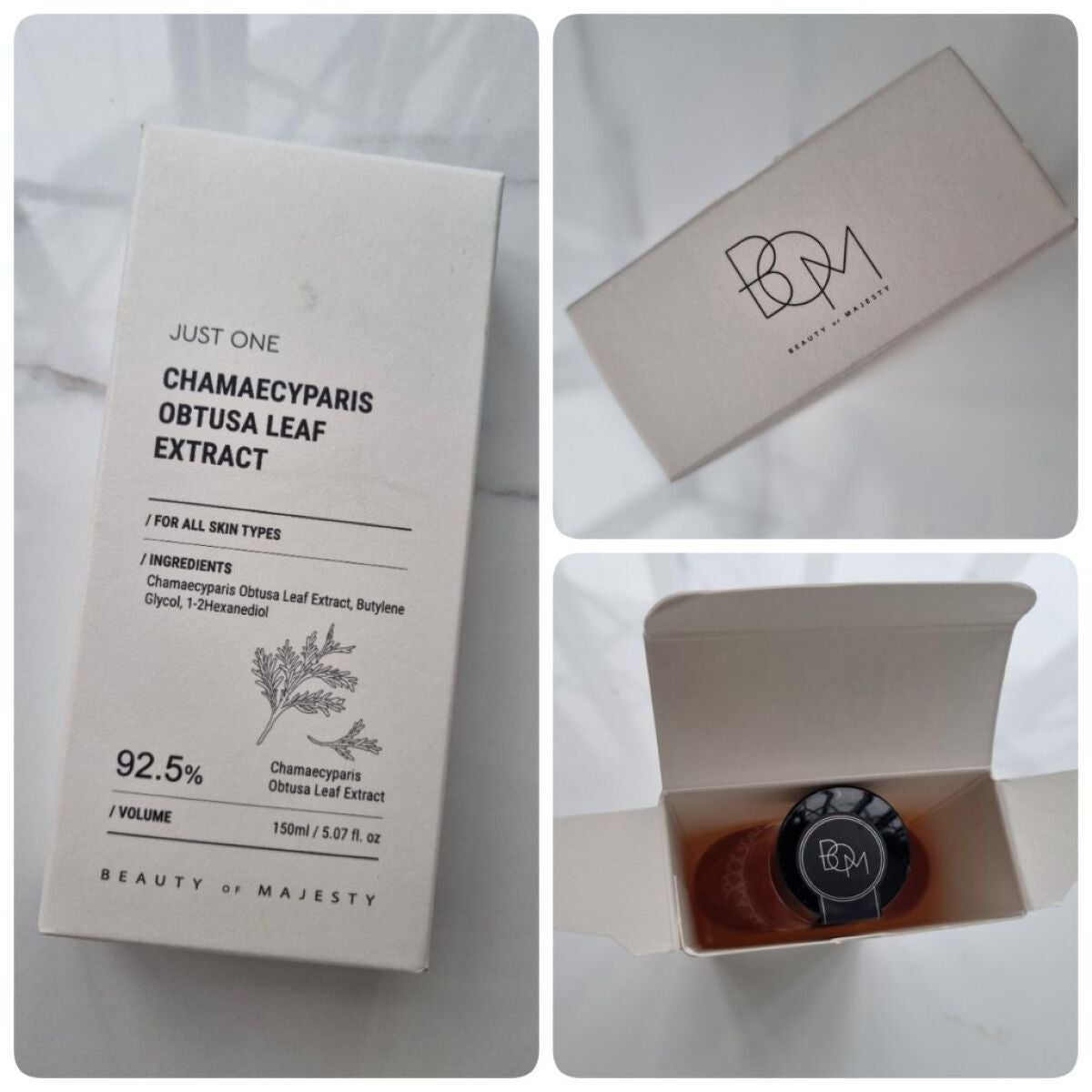 JUST ONE ヴィーガンエッセンス/BOM/化粧水を使ったクチコミ(2枚目)