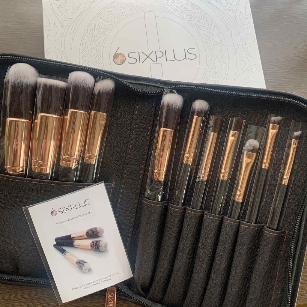 貴族のゴールド メイクブラシ11本セット 化粧ポーチ付き/SIXPLUS/メイクブラシを使ったクチコミ(1枚目)