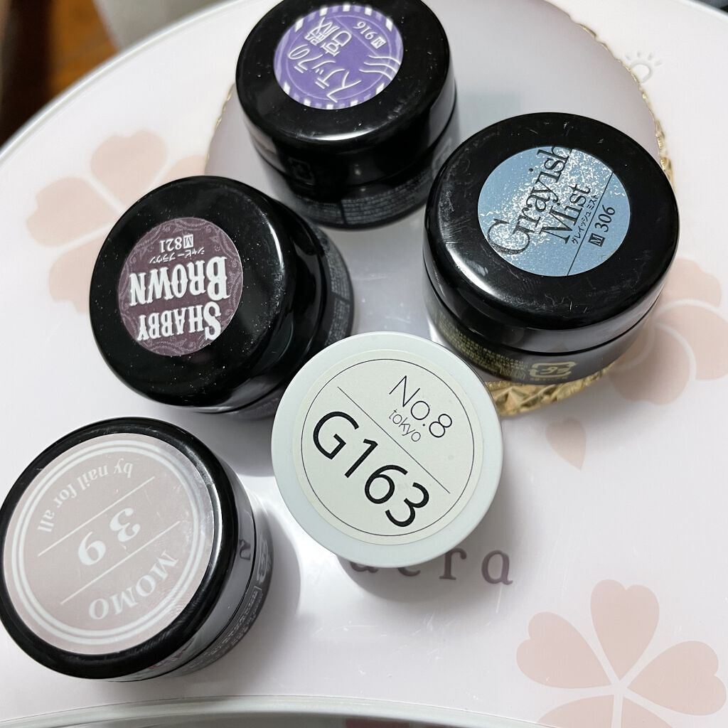 プリジェル カラーEX グレイッシュミスト/プリジェル/ジェルネイルを使ったクチコミ（3枚目）