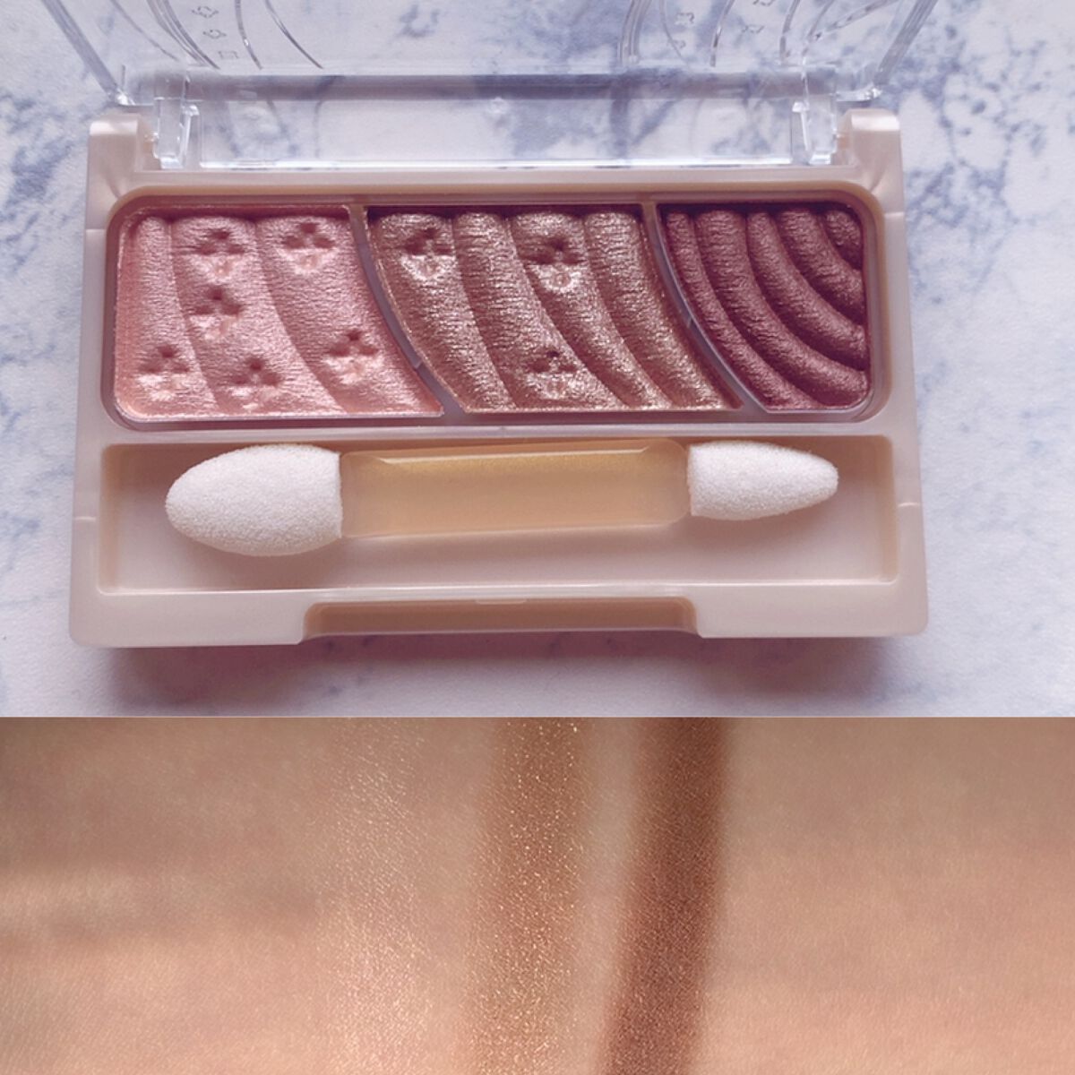 トーンアップアイシャドウ/CEZANNE/アイシャドウパレットを使ったクチコミ(3枚目)