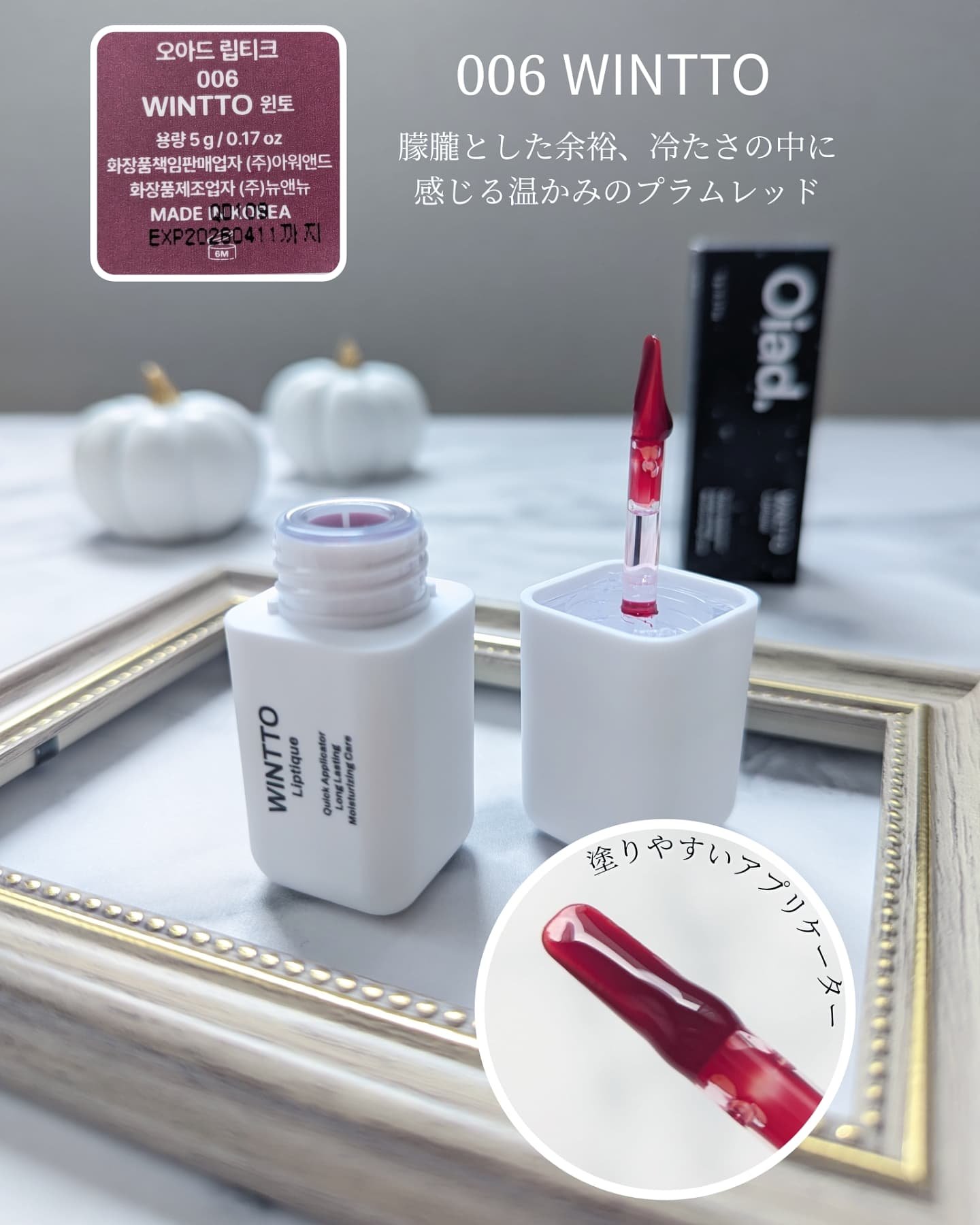 リップティーク/oiad/口紅を使ったクチコミ（3枚目）