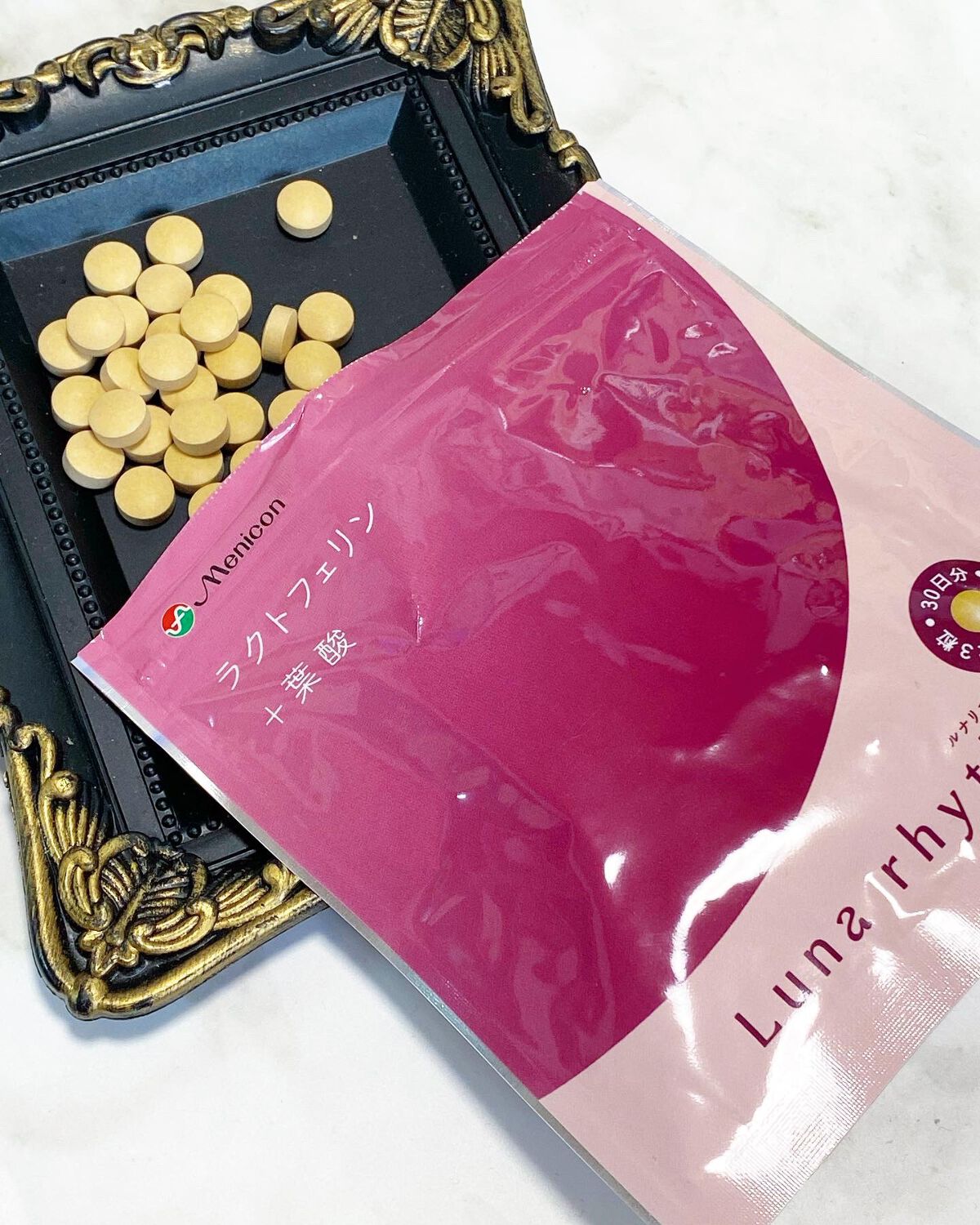 ルナリズム ラクトフェリン＋葉酸/メニコン/美容サプリメントを使ったクチコミ（1枚目）