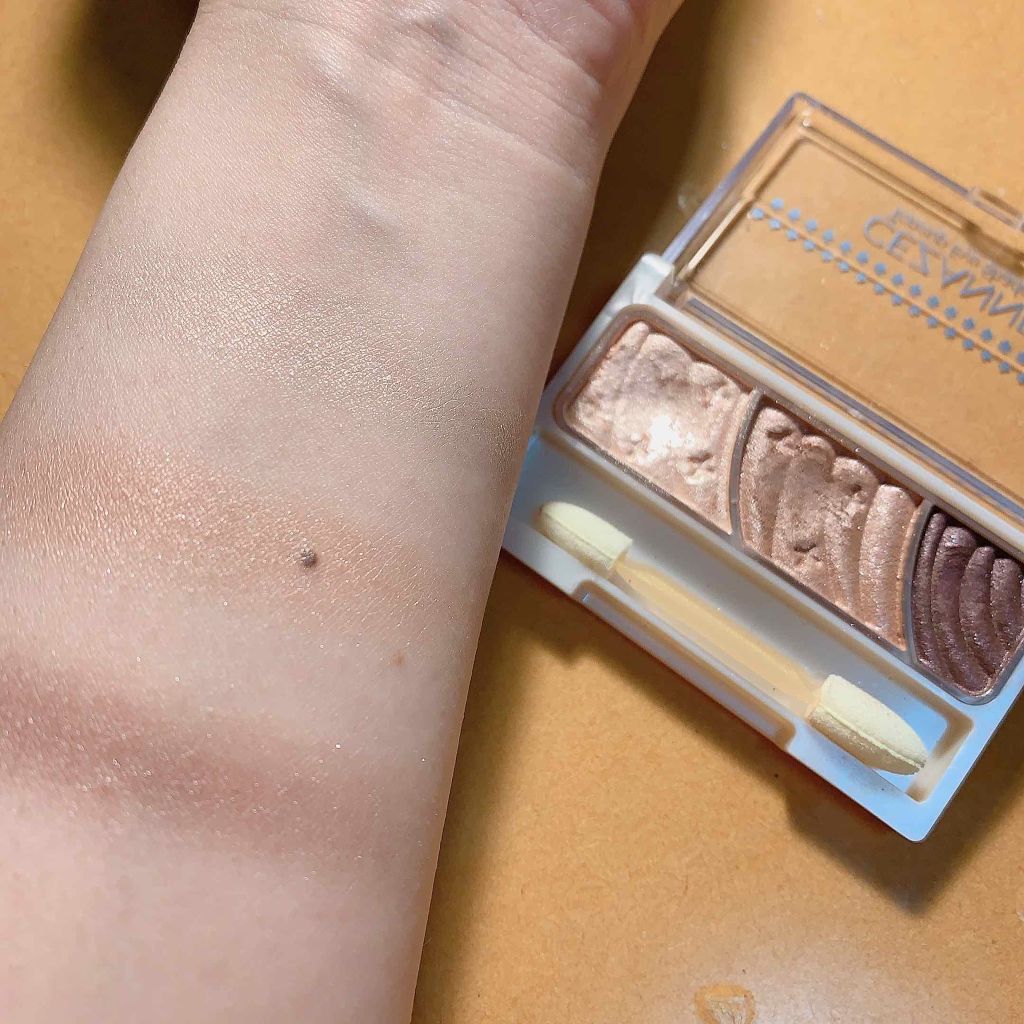 トーンアップアイシャドウ/CEZANNE/アイシャドウパレットを使ったクチコミ（3枚目）