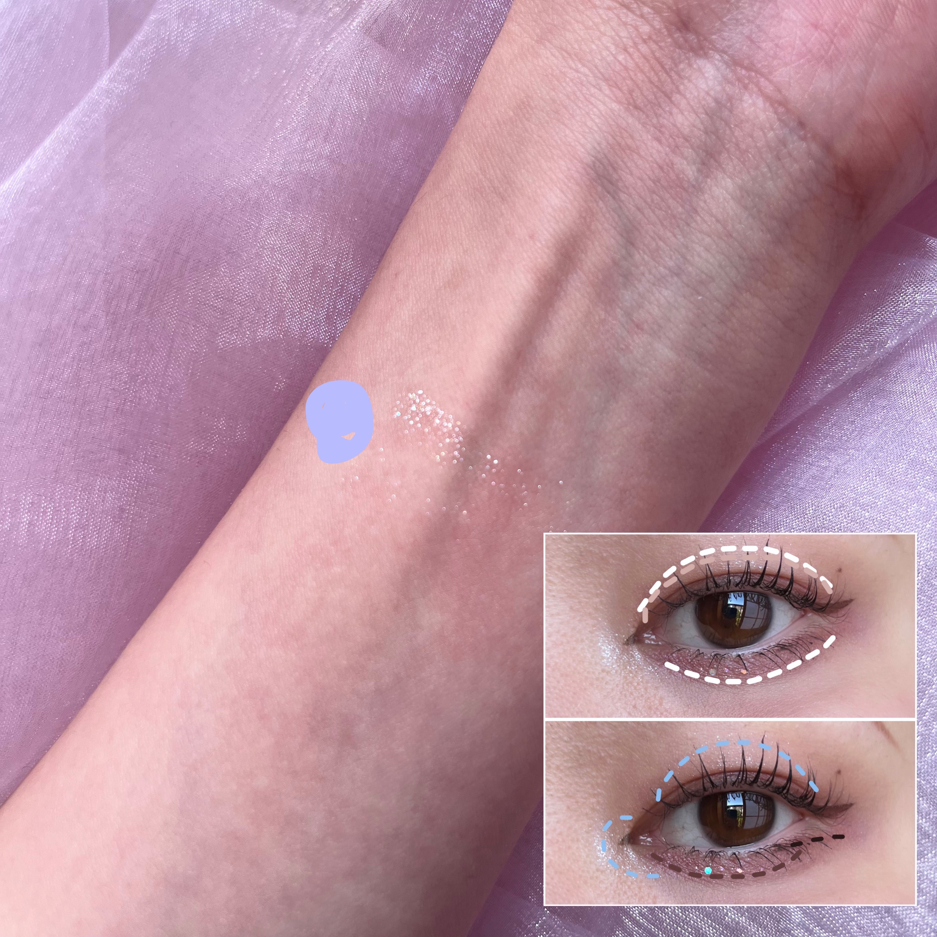 3CE アイスイッチ/3CE/グリッターを使ったクチコミ（3枚目）