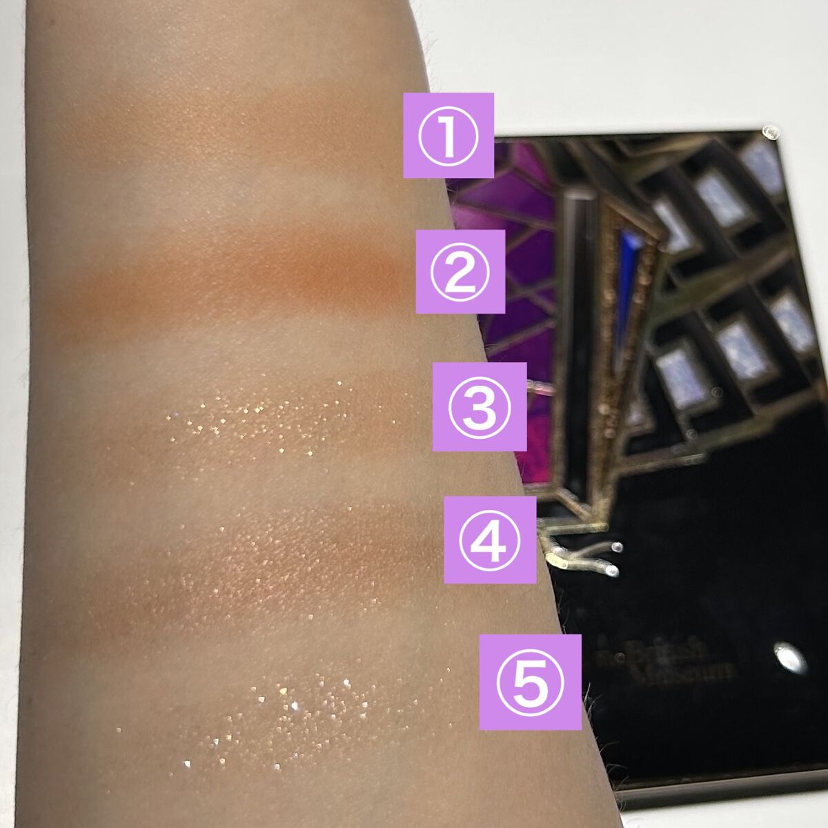 大英博物館 エジプトシリーズ アイシャドウパレット 04 魅惑のヘビ/ZEESEA/アイシャドウパレットを使ったクチコミ（2枚目）